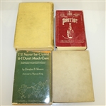 Four Golf Books: Nisbet Golf Yearbook, Dog/Cat Tales, Never Cured Don't Care, & Badminton - Roth Collection