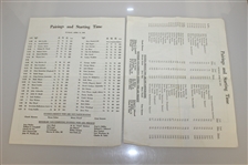 Nine Masters Tournament Sunday Pairing Sheets - 1979, 1981-1985, 1987(x2), & 1988 - Roth Collection