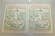 Nine Masters Tournament Sunday Pairing Sheets - 1979, 1981-1985, 1987(x2), & 1988 - Roth Collection