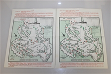 Nine Masters Tournament Sunday Pairing Sheets - 1979, 1981-1985, 1987(x2), & 1988 - Roth Collection
