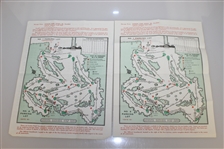 Nine Masters Tournament Sunday Pairing Sheets - 1979, 1981-1985, 1987(x2), & 1988 - Roth Collection