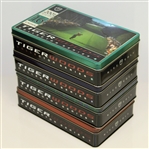 Tiger Slam Commemorative Golf Ball Tins from Each Leg - Complete Set