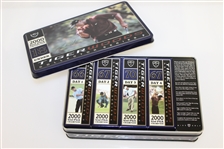Tiger Slam Commemorative Golf Ball Tins from Each Leg - Complete Set