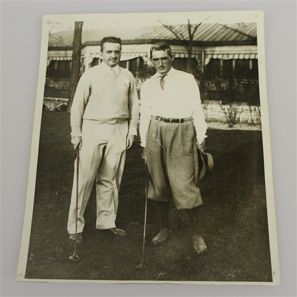 1930 Tommy Armour Wire Photo - Tam OShanter with A.W. Wallace- May 15th