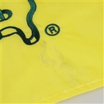 Arnold Palmer, Jack Nicklaus, & Gary Player Signed 2006 Masters Embroidered Flag JSA ALOA