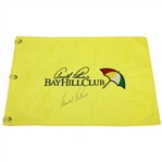 Arnold Palmer Signed Bay Hill Club Embroidered Yellow Flag JSA ALOA