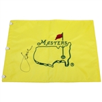 Jordan Spieth Signed Undated Masters Embroidered Flag PSA/DNA Full Letter