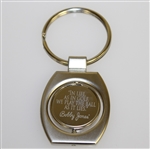 Bobby Jones Commemorative Buffalo Nickel Keychain - 'In life, as in golf, we play the ball as it lies' 