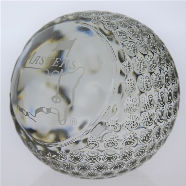 Tiffany and Co. Masters Undated Crystal Golf Ball Paperweight in Original Tiffany Box