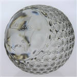 Tiffany and Co. Masters Undated Crystal Golf Ball Paperweight in Original Tiffany Box
