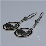 Augusta National Sterling Silver Map/Flag Earrings