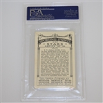 1935 R.T. (Bobby) Jones Sporting Events & Stars Cigarette Card #19 - J.A. Pattreuiouex PSA#14376131