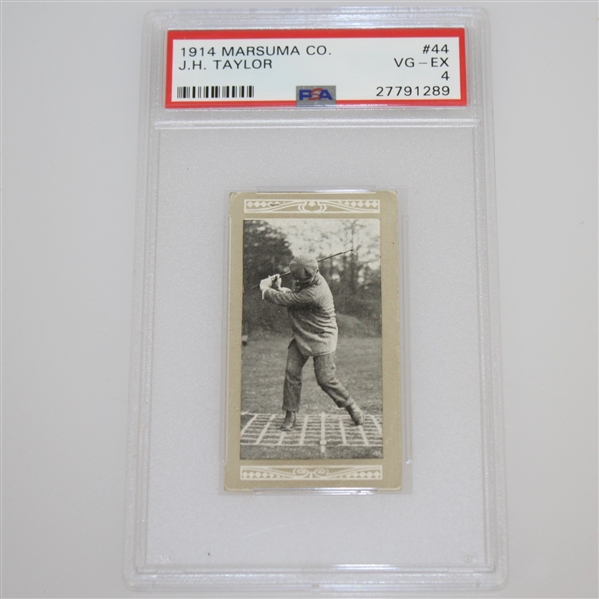 1914 J.H. Taylor Marsuma Co. Cigarette Golf Card #44 - PSA#27791289