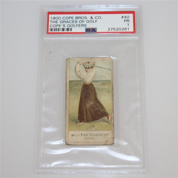 1900 The Graces of Golf Cope Bros. & Co. Cigarette Golf Card #40 - PSA#27520261