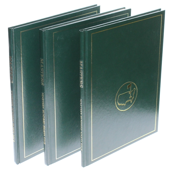 1984, 1985, & 1994 Masters Tournament Annuals