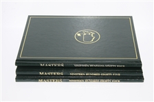 1984, 1985, & 1994 Masters Tournament Annuals