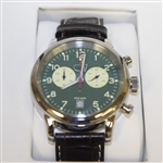 Masters Ltd Ed Men's Augusta Green Face with Brown Leather Band in Original Box