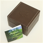 Masters Ltd Ed Men's Augusta Green Face with Brown Leather Band in Original Box