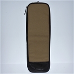 Augusta National Khaki Leather & Canvas Tie/Overnight Kit Bag