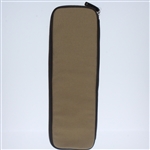 Augusta National Khaki Leather & Canvas Tie/Overnight Kit Bag