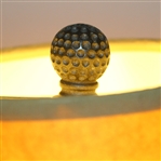 Golfer Themed Lamp with Three Crossed Clubs & Golf Ball Display - Great Presentation 