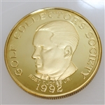 1992 Golf Collectors Society Medal Commemorative Bobby Jones Medal 