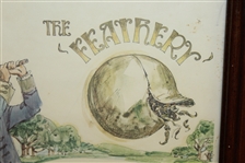 Framed Golf Print - The Feathery - Vintage Golfer Depicted