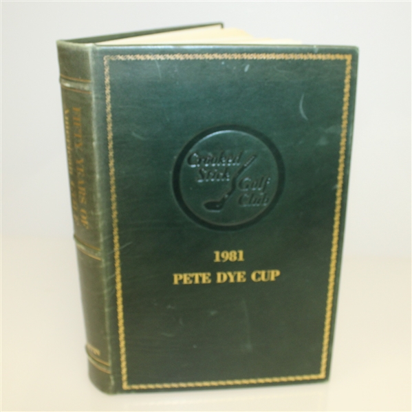 Leather Bound "50 Years of American Golf" by H. B. Martin - 1981 Pete Dye Cup