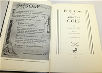 Leather Bound 50 Years of American Golf by H. B. Martin - 1981 Pete Dye Cup
