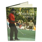 2005 Masters Tournament Annual Book - Tiger Woods Winner - Jacks Final Masters
