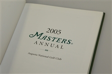 2005 Masters Tournament Annual Book - Tiger Woods Winner - Jack's Final Masters