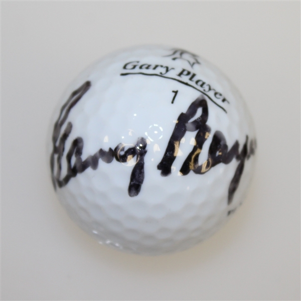 Gary Player Signed Personal Black Knight Logo Golf Ball - Came Out of His Bag JSA ALOA