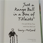 Gary McCord Signed Book 'Just a Range Ball in a Box of Titleists' JSA ALOA