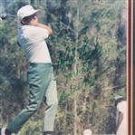 Charles Coody Signed Masters Shot Display with Notation - Framed JSA ALOA
