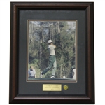 Charles Coody Signed Masters Shot Display with Notation - Framed JSA ALOA