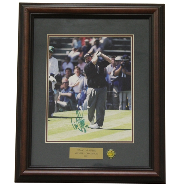 Craig Stadler Signed Masters Shot Display - Framed JSA ALOA