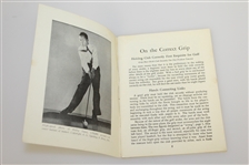 1935 Bobby Jones 'Rights and Wrongs of Golf' Booklet