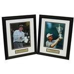 Phil Mickelson (2004 Masters) & Ernie Els (1994 & 1997 US Open) Photos - Framed - Al Kelley Collection