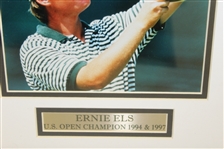 Phil Mickelson (2004 Masters) & Ernie Els (1994 & 1997 US Open) Photos - Framed - Al Kelley Collection