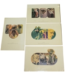 1971 Ryder Cup Spitzmiller Prints of Palmer, Nicklaus, Barber, & Trevino - Al Kelley Collection