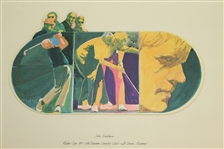 1971 Ryder Cup Spitzmiller Prints of Palmer, Nicklaus, Barber, & Trevino - Al Kelley Collection