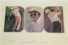 1971 Ryder Cup Spitzmiller Prints of Palmer, Nicklaus, Barber, & Trevino - Al Kelley Collection