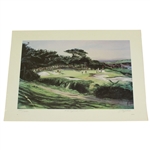 Ltd Ed 1985 Cypress Point Hole #15 Print Signed by Artist J. Fitzpatrick