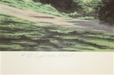 Ltd Ed 1985 Cypress Point Hole #15 Print Signed by Artist J. Fitzpatrick