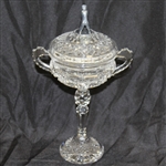 Deane Beman's Original 1987 Ryder Cup at Muirfield Village Crystal Trophy W/Figural Golfer