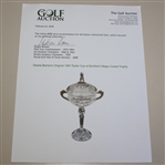 Deane Beman's Original 1987 Ryder Cup at Muirfield Village Crystal Trophy W/Figural Golfer