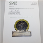 CHAMPION Deane Beman's 1960 US Amateur Championship Contestants Badge - Significant Opportunity!