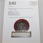 CHAMPION Deane Beman's 1963 US Amateur Championship Contestant Badge-Significant Opportunity!