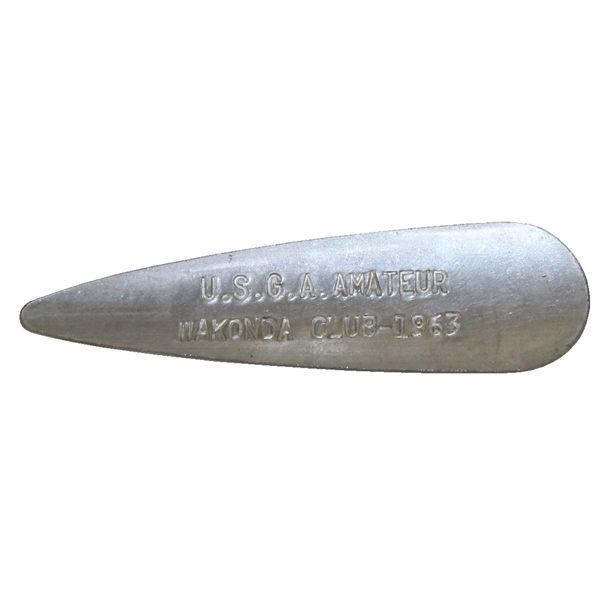 Deane Bemans 1963 US Amateur Championship at Wakonda  Divot Tool