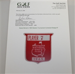 Deane Beman's 1965 Masters Tournament Contestant Badge #7 - Nicklaus Win